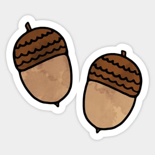 Fall Acorns Sticker